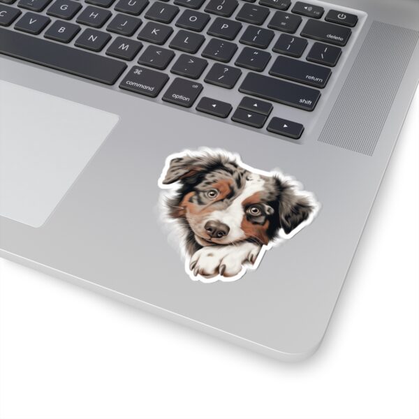 Australian Shepherd Dog Kiss-Cut Sticker - Perfect for Pet Lovers & Laptop Decor