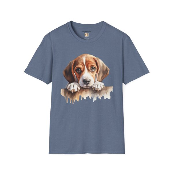 Beagle Puppy Dog T-Shirt - Unisex Softstyle Tee - Image 2
