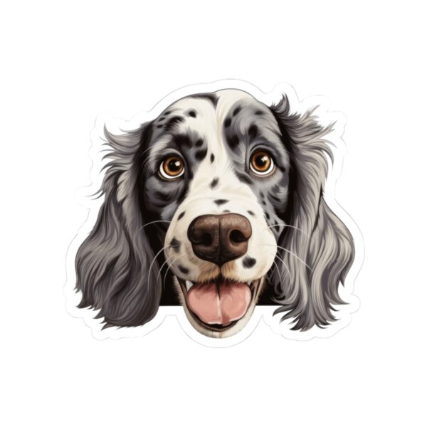 English Setter Dog Kiss-Cut Sticker - Perfect for Pet Lovers & Laptop Decor - Image 2