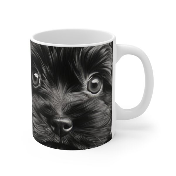 Affenpinscher 11oz white ceramic mug exudes a cozy and warm vibe. - Image 4