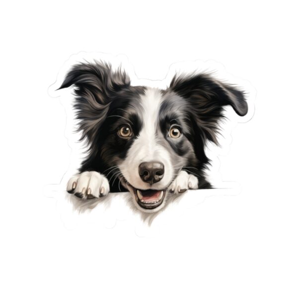 Border Collie Dog Kiss-Cut Sticker - Perfect for Pet Lovers & Laptop Decor - Image 2