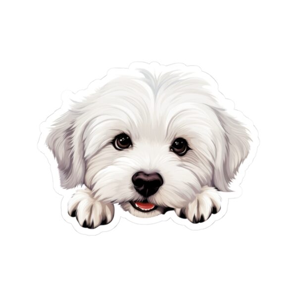 Coton De Tulear Dog Kiss-Cut Sticker - Perfect for Pet Lovers & Laptop Decor - Image 2