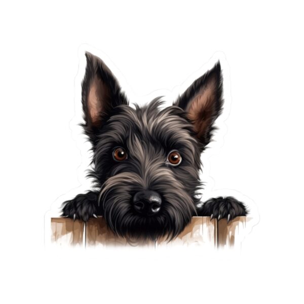 Scottish Terrier Dog Kiss-Cut Sticker - Perfect for Pet Lovers & Laptop Decor - Image 2