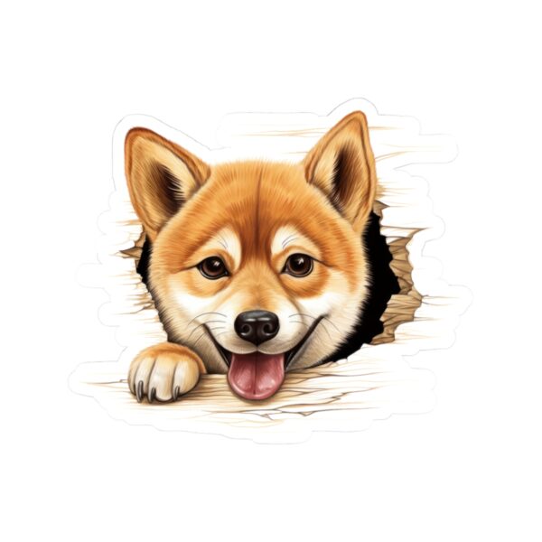 Shiba Inu Dog Kiss-Cut Sticker - Perfect for Pet Lovers & Laptop Decor - Image 2