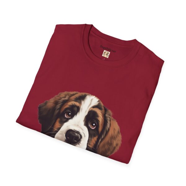 Saint Bernard Dog T-Shirt - Unisex Softstyle Tee - Image 64