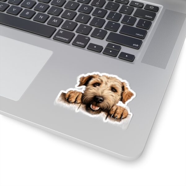 Soft Coated Wheaten Terrier Dog Kiss-Cut Sticker - Perfect for Pet Lovers & Laptop Decor
