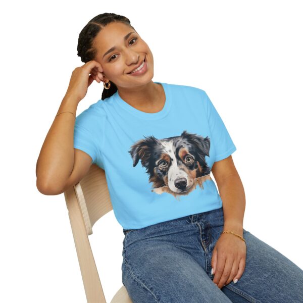 Australian Shepherd Dog T-Shirt - Unisex Softstyle Tee - Image 46