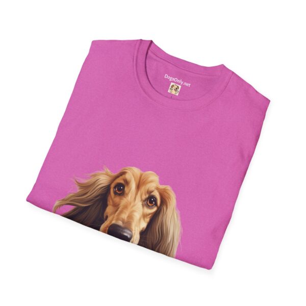 Afghan Hound Dog Hands T-Shirt - Unisex Softstyle Tee - Image 59