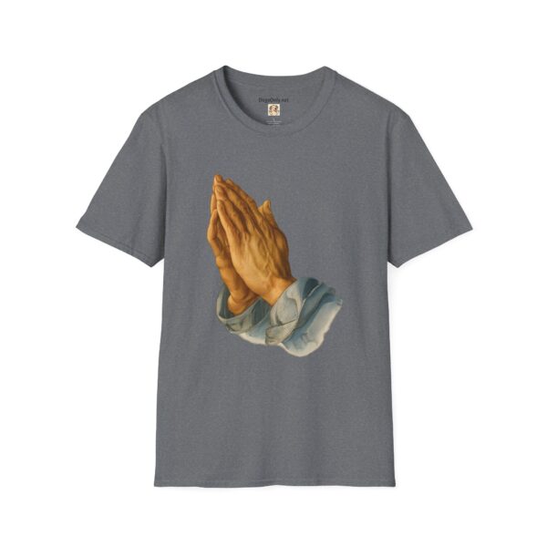 Inspirational Prayer Hands T-Shirt - Unisex Softstyle Tee - Image 31