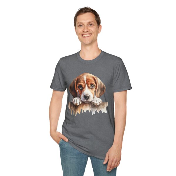 Beagle Puppy Dog T-Shirt - Unisex Softstyle Tee - Image 40