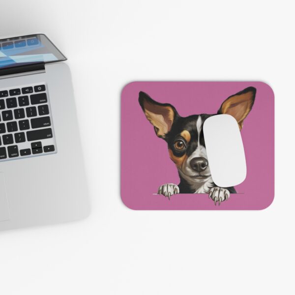 Rat Terrier Mouse Pad -Light Pink Pet Design for Dog Lovers