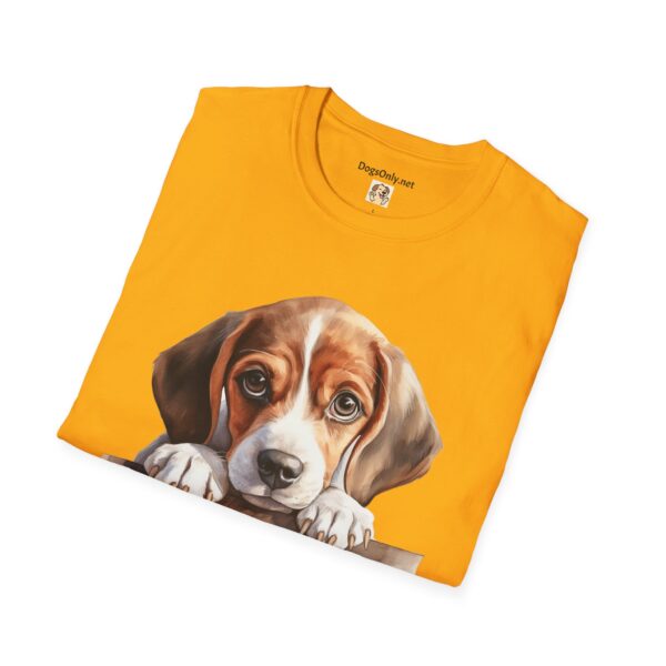 Beagle Puppy Dog T-Shirt - Unisex Softstyle Tee - Image 24