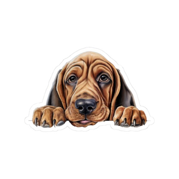 Bloodhound Dog Kiss-Cut Sticker - Perfect for Pet Lovers & Laptop Decor - Image 2
