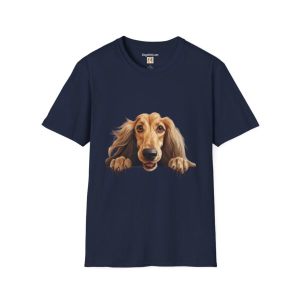 Afghan Hound Dog Hands T-Shirt - Unisex Softstyle Tee - Image 51