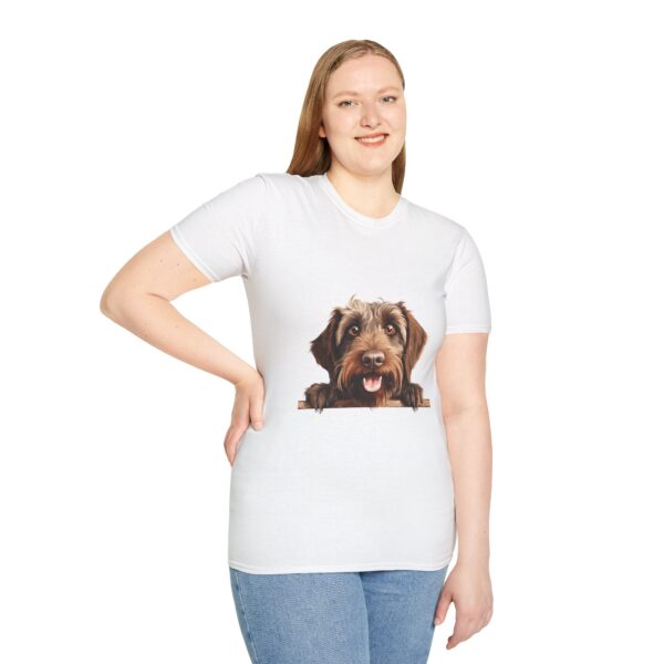 Wirehaired Pointing Griffon Pointer Dog T-Shirt - Unisex Softstyle Tee - Image 15