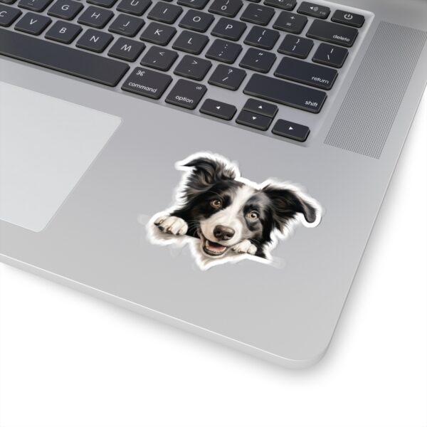 Border Collie Dog Kiss-Cut Sticker - Perfect for Pet Lovers & Laptop Decor