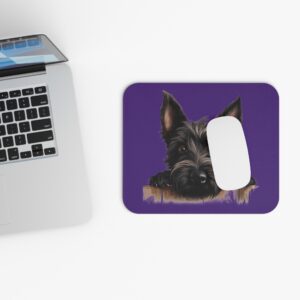 Scottish Terrier Mouse Pad -Purple Pet Design for Dog Lovers