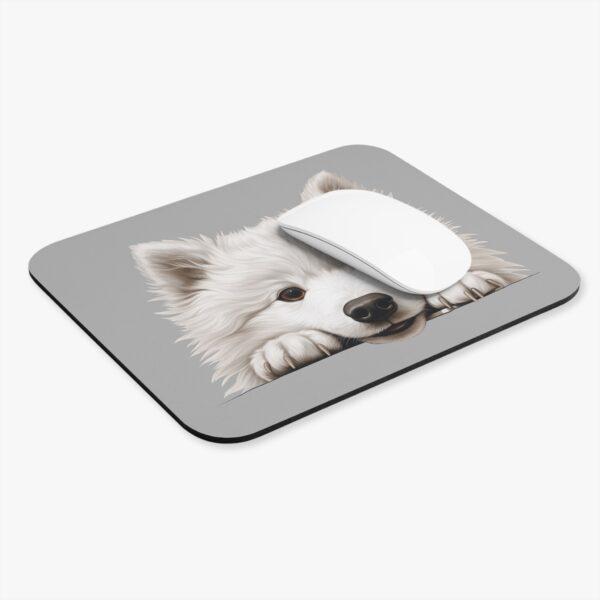 Samoyed Mouse Pad - Light Grey Pet Design for Dog Lovers - Image 4