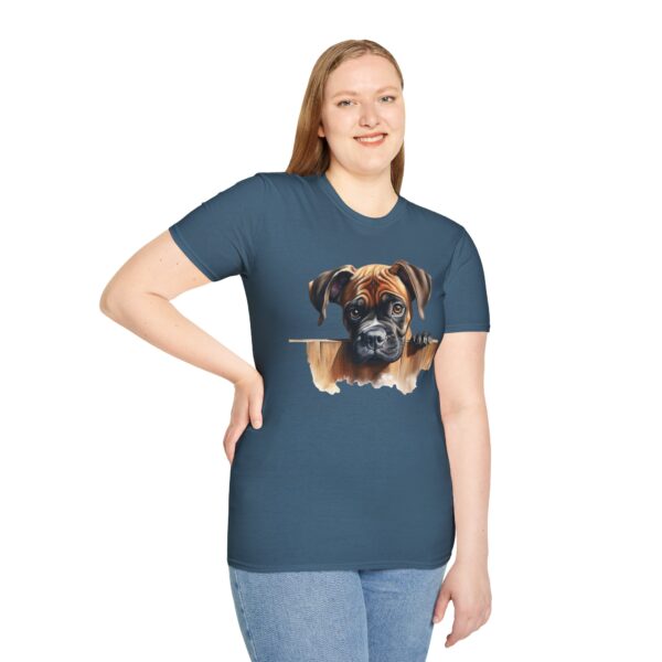 Boxer Dog T-Shirt - Unisex Softstyle Tee - Image 55