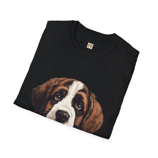 Saint Bernard Dog T-Shirt - Unisex Softstyle Tee - Image 10