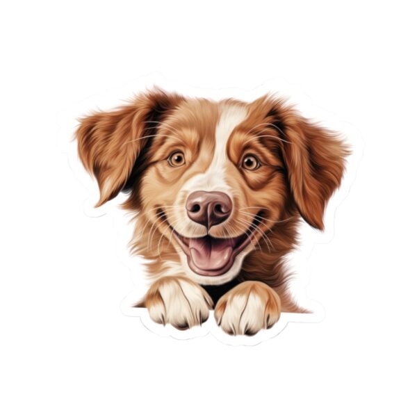 Nova Scotia Duck Tolling Retriever  Dog Kiss-Cut Sticker - Perfect for Pet Lovers & Laptop Decor - Image 2