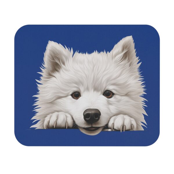 Samoyed Mouse Pad -Dark Blue Pet Design for Dog Lovers - Image 2