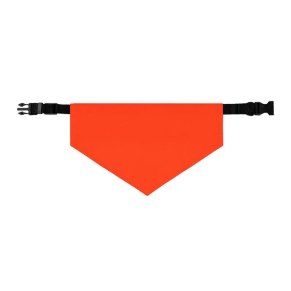 Orange Stylish Pet Bandana Collar for Dogs - Fashionable and Comfortable - Image 2