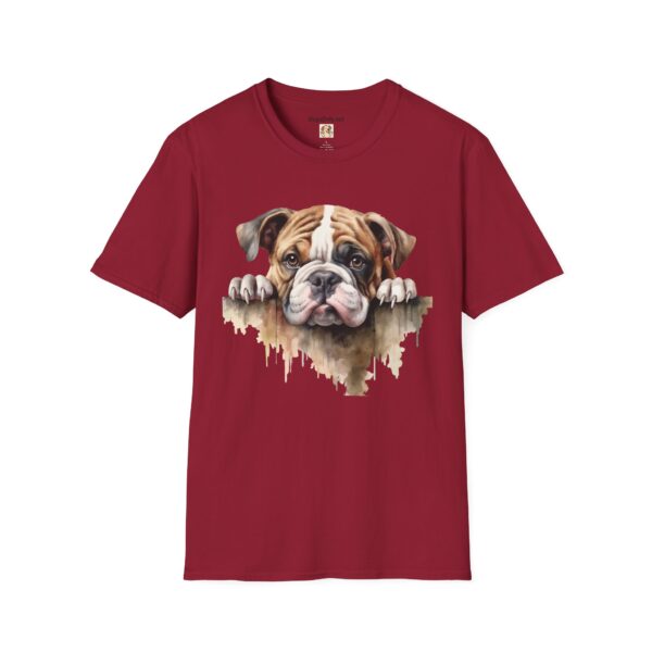 Bulldog-1 T-Shirt - Unisex Softstyle Tee - Image 61