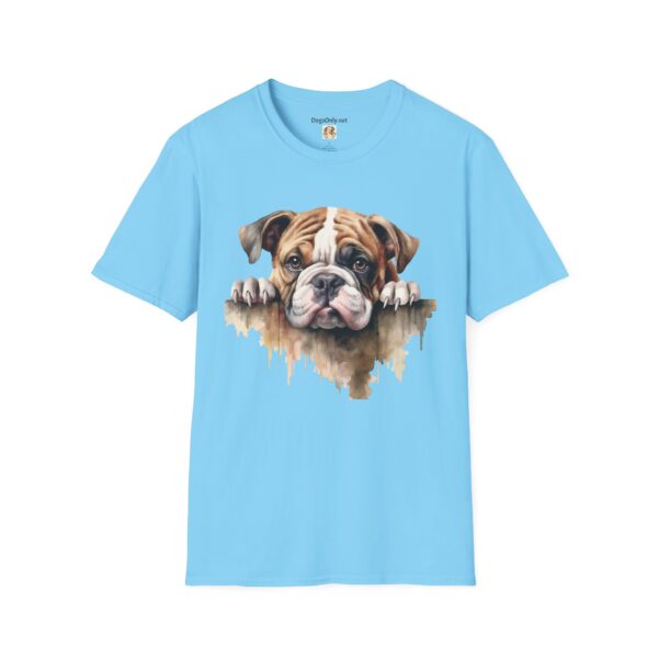 Bulldog-1 T-Shirt - Unisex Softstyle Tee - Image 2