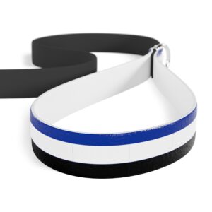 Blue-White-Black Stylish Dual-Color Dog Leash - Durable & Comfortable