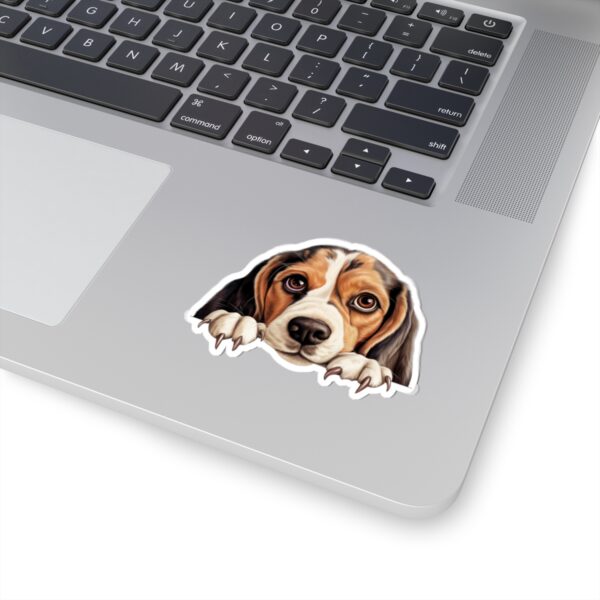 Beagle Dog Kiss-Cut Sticker - Perfect for Pet Lovers & Laptop Decor