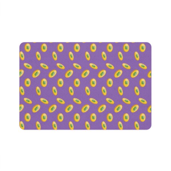 Vibrant Dog Feeding Mat - 12x18 Non-Slip Design for Cats and Dogs-Light Purple - Image 2
