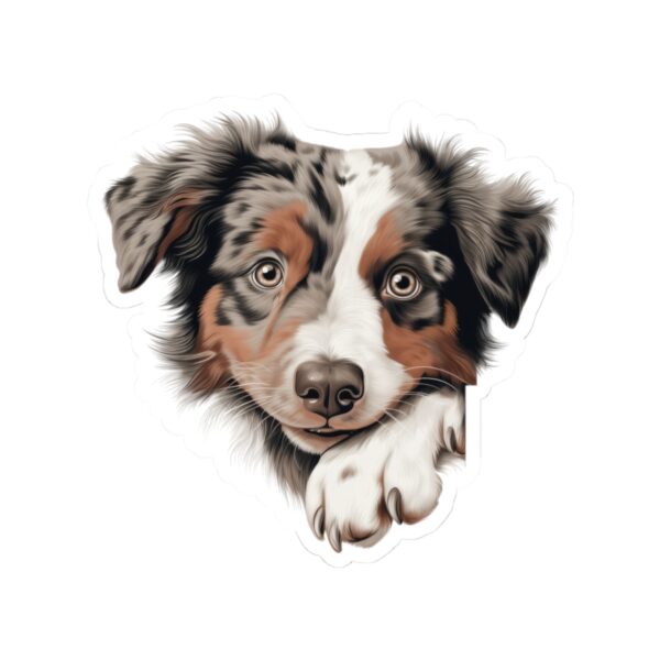 Australian Shepherd Dog Kiss-Cut Sticker - Perfect for Pet Lovers & Laptop Decor - Image 2
