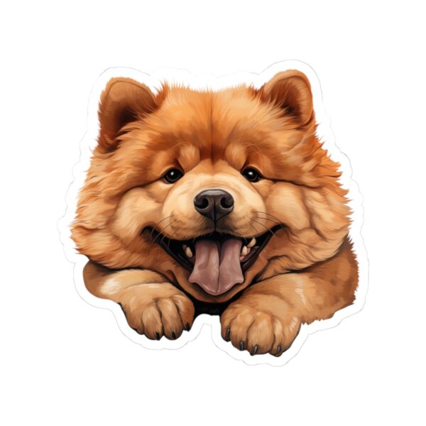 Chow Chow Dog Kiss-Cut Sticker - Perfect for Pet Lovers & Laptop Decor - Image 2