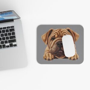 Shar Pei Mouse Pad -Grey Cute Pet Design for Dog Lovers