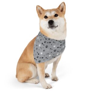 Cat Paws and Fish Stylish Pet Bandana Collar for Dogs - Fashionable and Comfortable