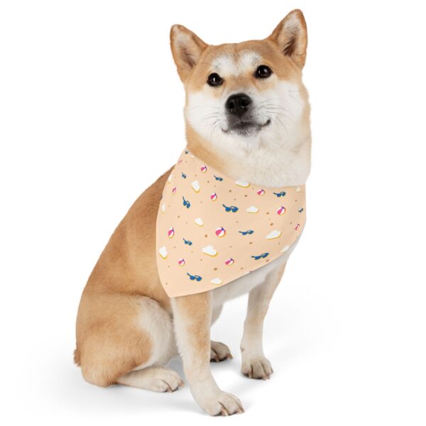 Beach Pattern Stylish Pet Bandana Collar for Dogs - Fashionable and Comfortable