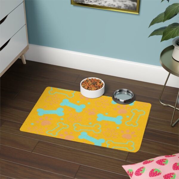 Bone & Paw Print Design (12x18) - Yellow