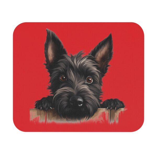 Scottish Terrier Mouse Pad -Red Pet Design for Dog Lovers - Image 2