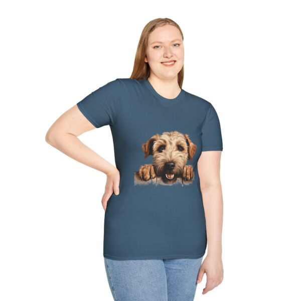 Soft Coated Wheaten Dog T-Shirt - Unisex Softstyle Tee - Image 56