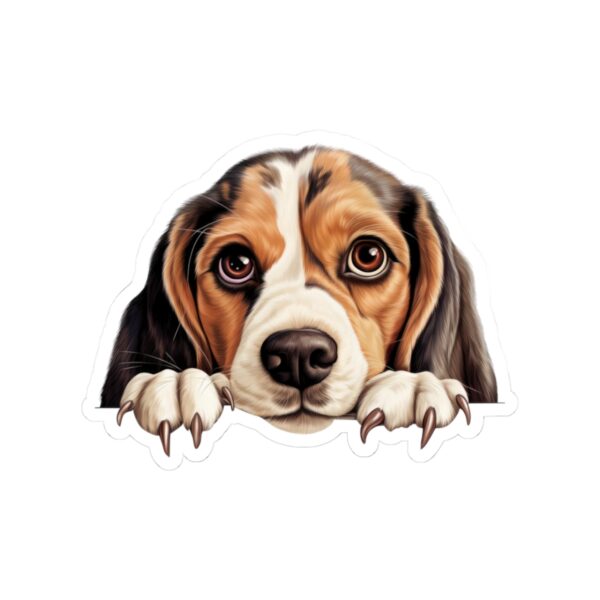 Beagle Dog Kiss-Cut Sticker - Perfect for Pet Lovers & Laptop Decor - Image 2