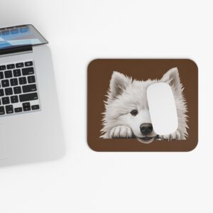 Samoyed Mouse Pad -Brown Pet Design for Dog Lovers