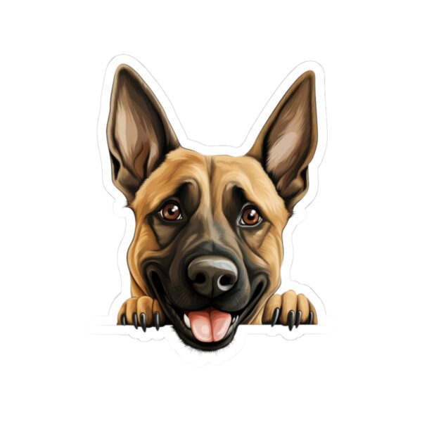Belgian Malinois Dog Kiss-Cut Sticker - Perfect for Pet Lovers & Laptop Decor - Image 2