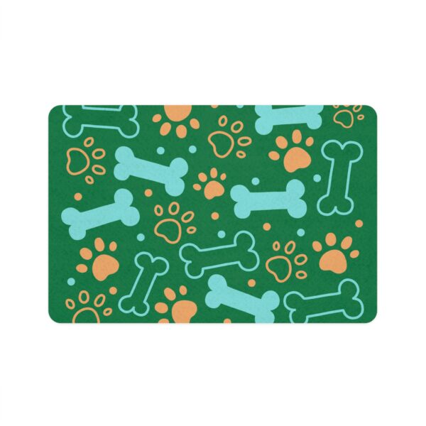Bone & Paw Print Design (12x18) - Dark Green - Image 2