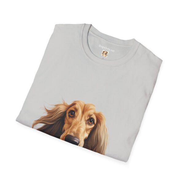Afghan Hound Dog Hands T-Shirt - Unisex Softstyle Tee - Image 19