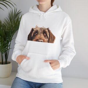 Wirehaired Pointing Griffon Dog Cute Dog Face Hooded Sweatshir