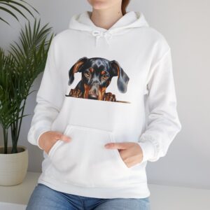 Doberman Pinscher Unisex Heavy Blend Hoodie Sweatshirt