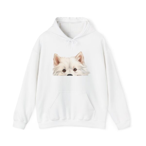American Eskimo Cute Dog Peek-A-Boo Hoodie - Image 2