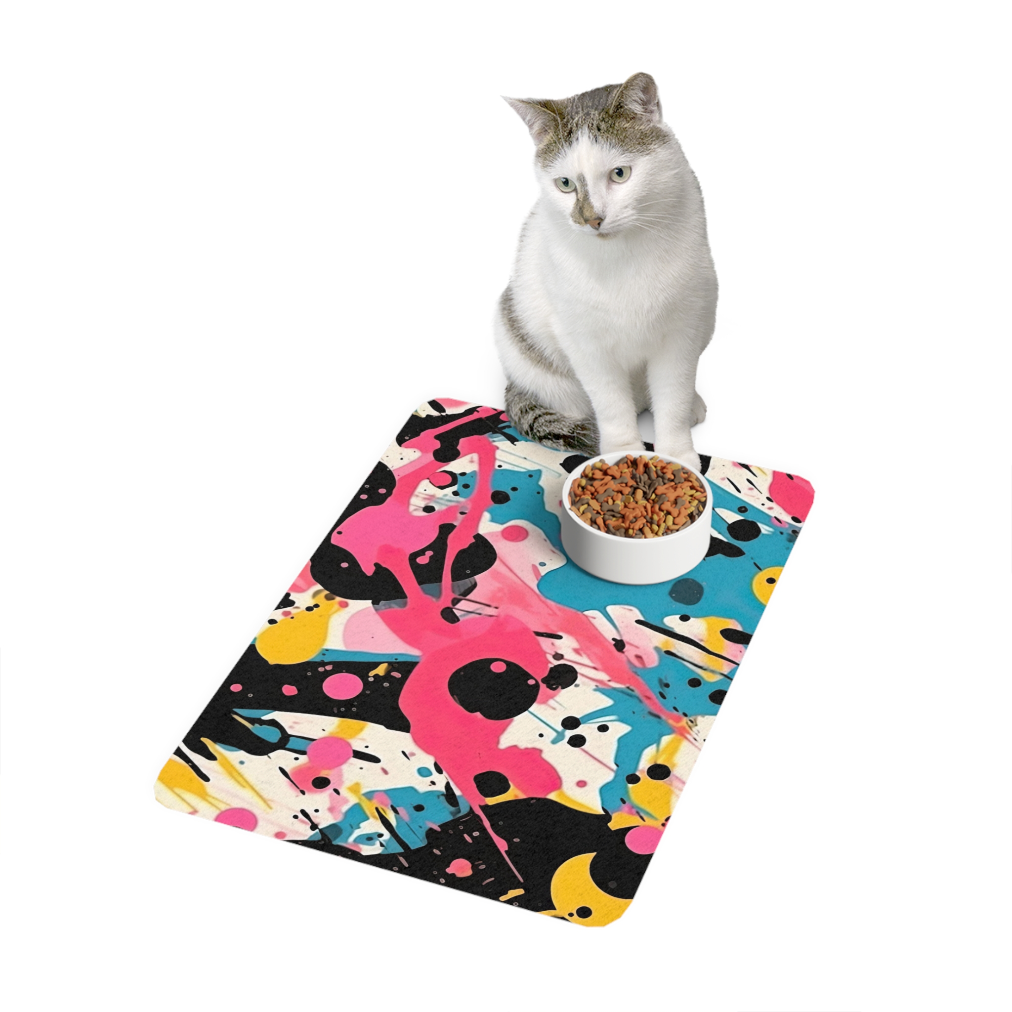 Abstract Design 1 Dog Feeding Mat (12x18) - Image 4