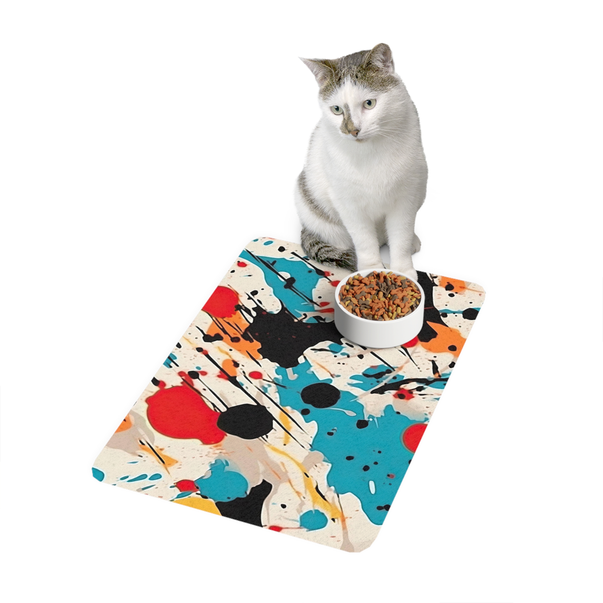 Abstract Design 5 Dog Feeding Mat (12x18) - Image 4